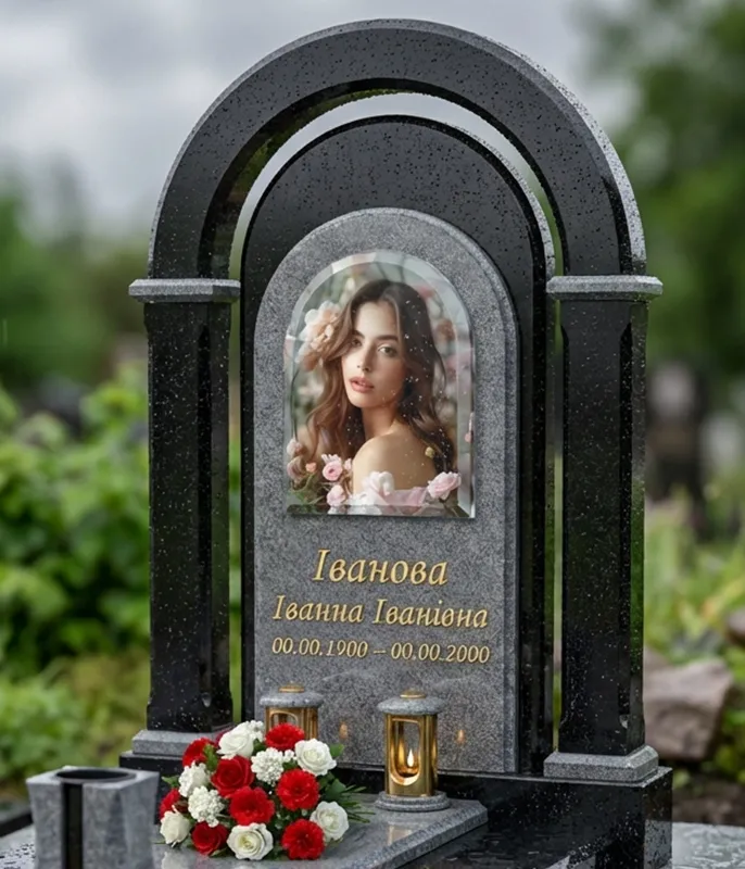 Памятники с аркой и колоннами