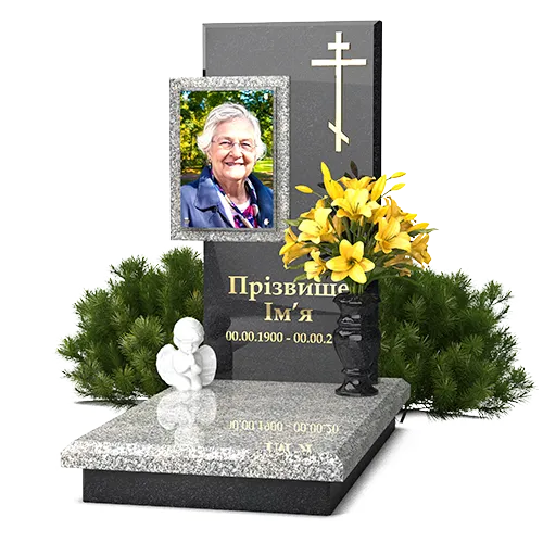 Памятник с фотостеклом ФС-003