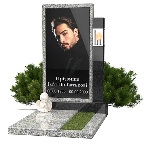 Памятник с фотостеклом ФС-002