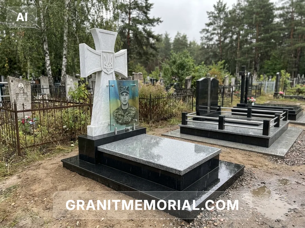 Военный мемориал с крестом #25