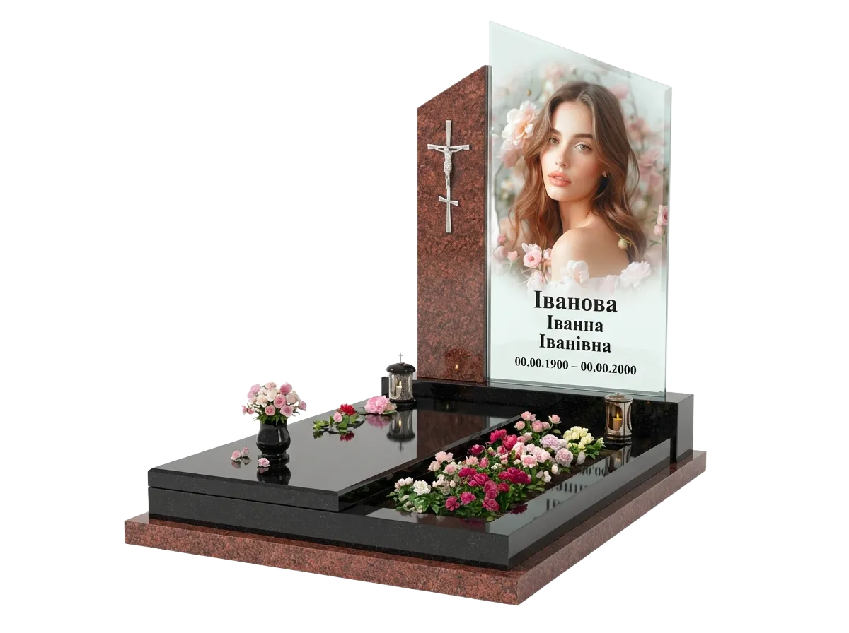 Памятники с фотостеклом