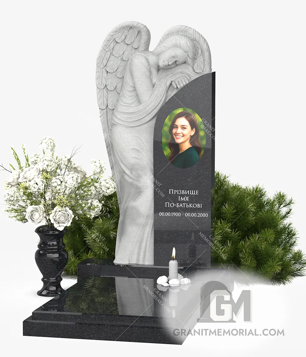 Памятник с ангелом СА-013