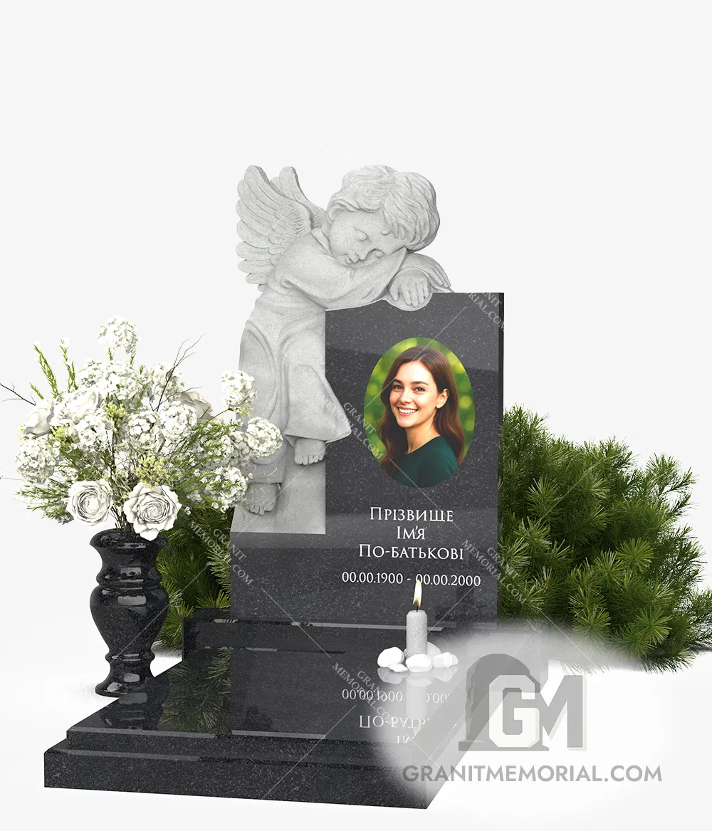 Памятник с ангелом СА-014