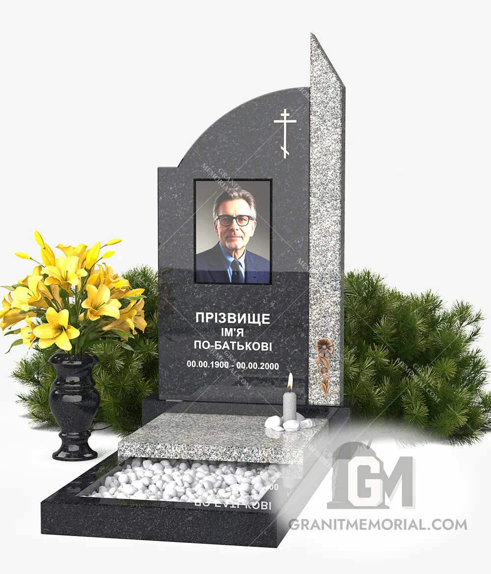 Памятник с фотостеклом ФС-008