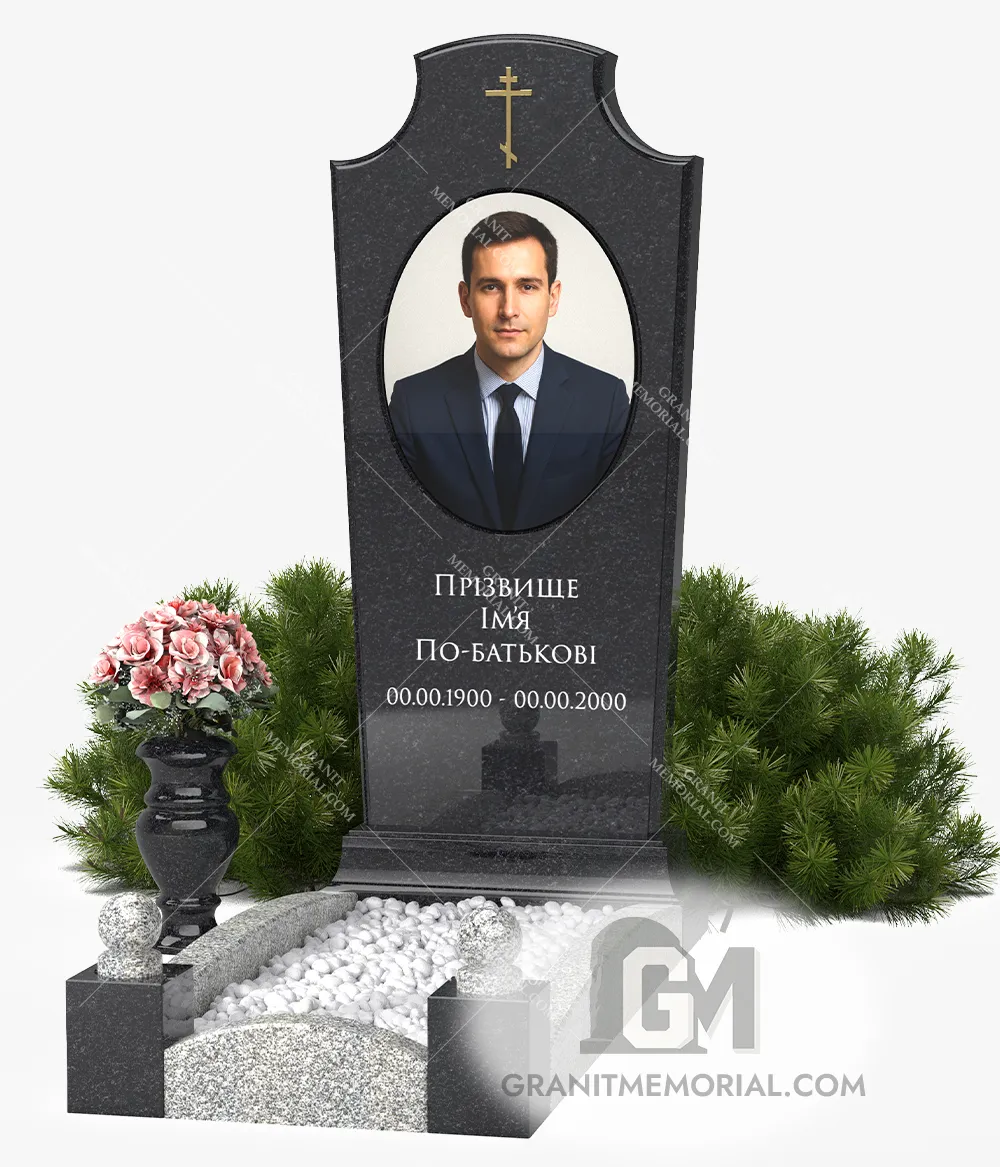 Памятник с фотостеклом ФС-009