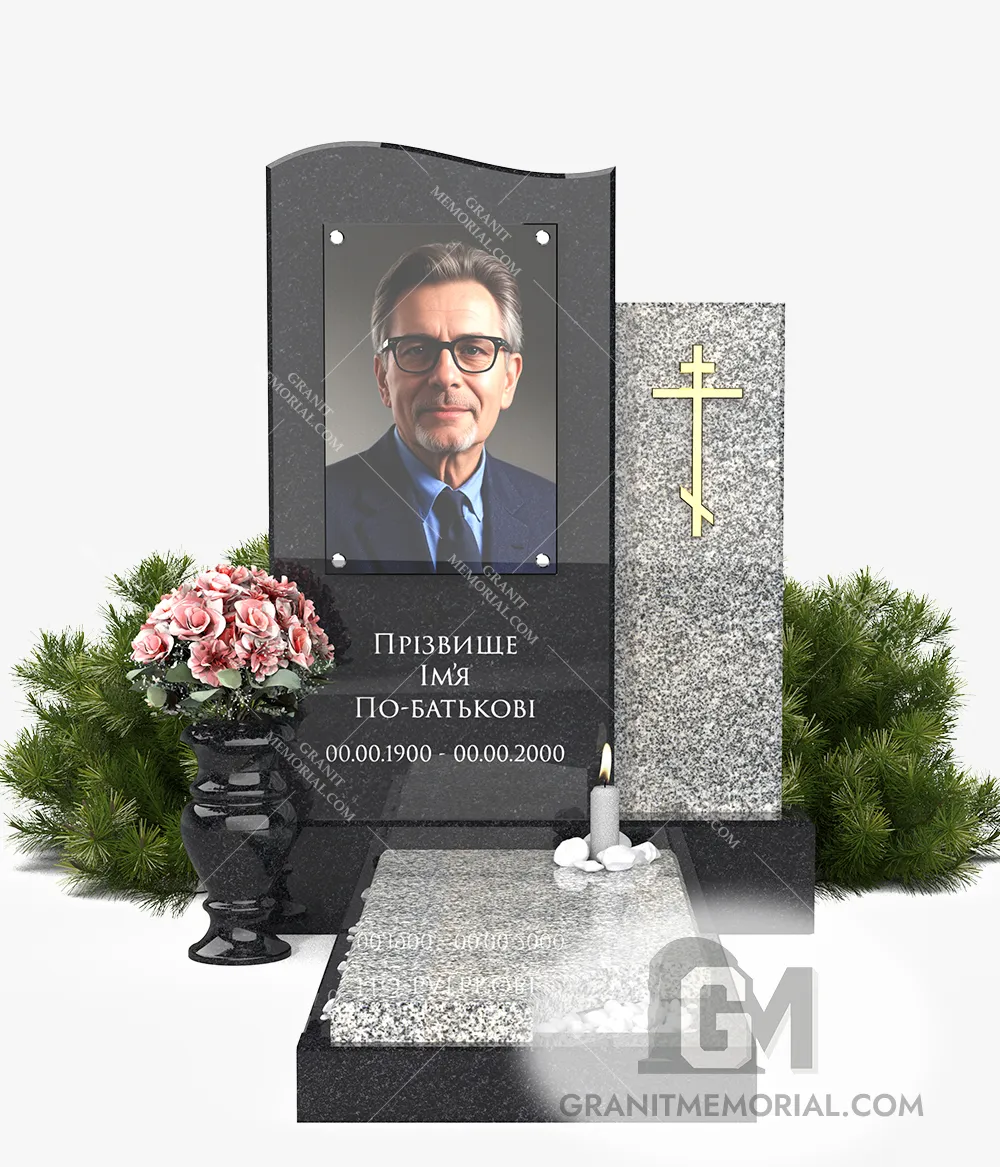 Памятник с фотостеклом ФС-015 — фото 2