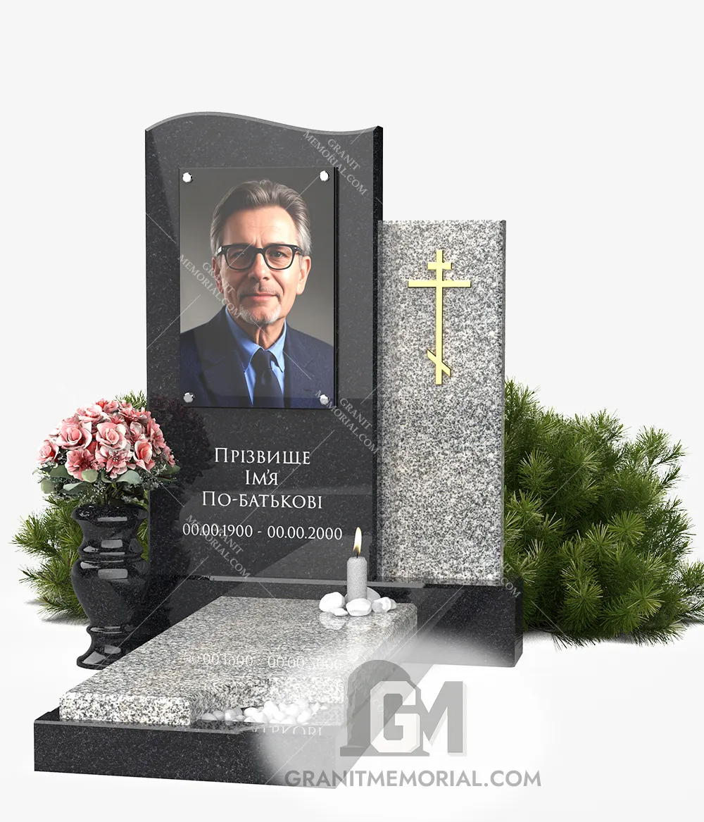 Памятник с фотостеклом ФС-015