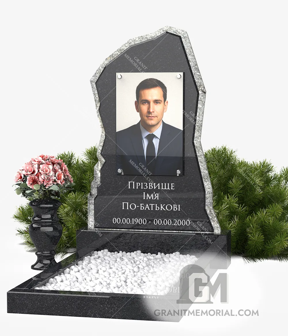 Памятник с фотостеклом ФС-019