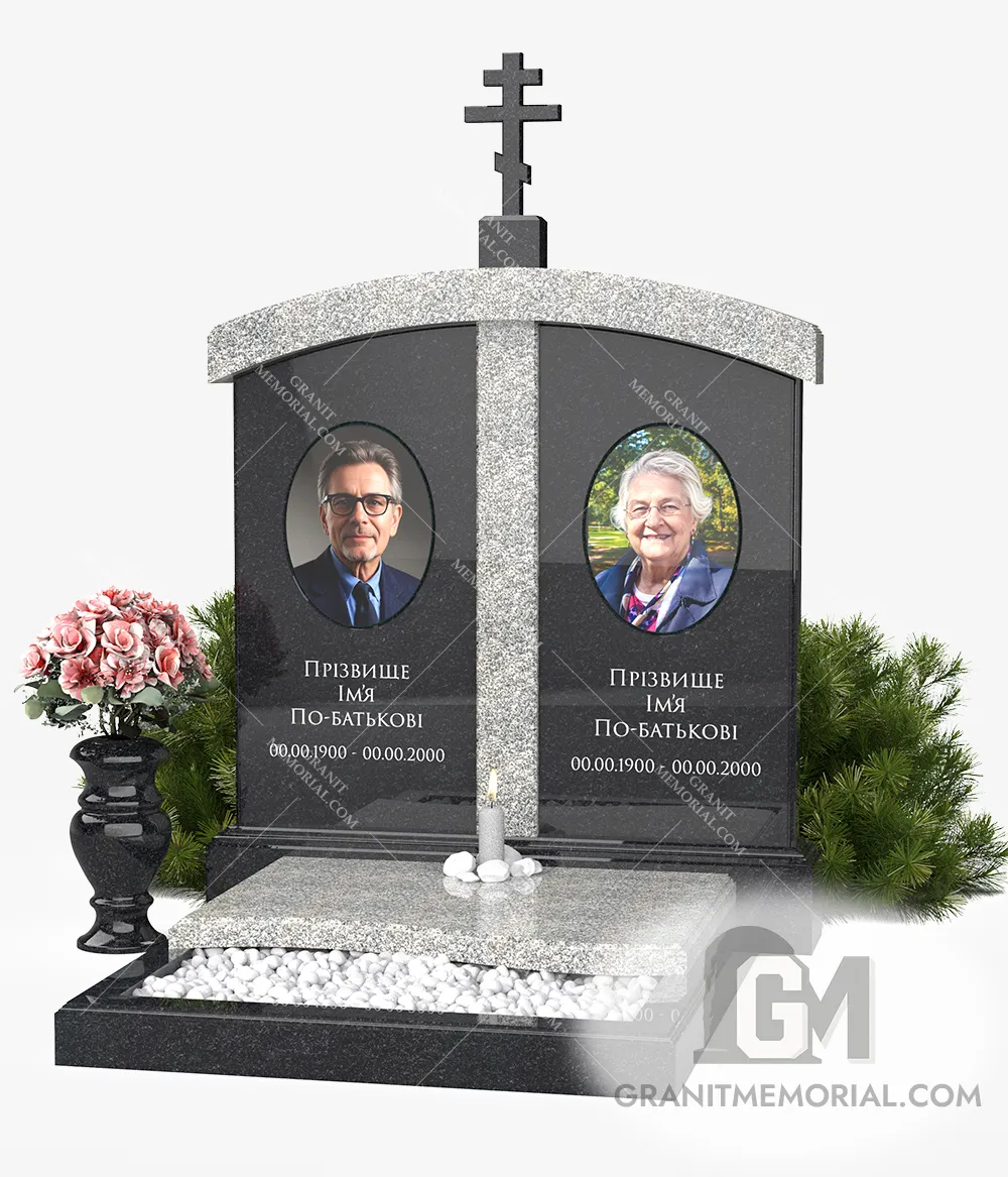 Памятник с фотостеклом ФС-021