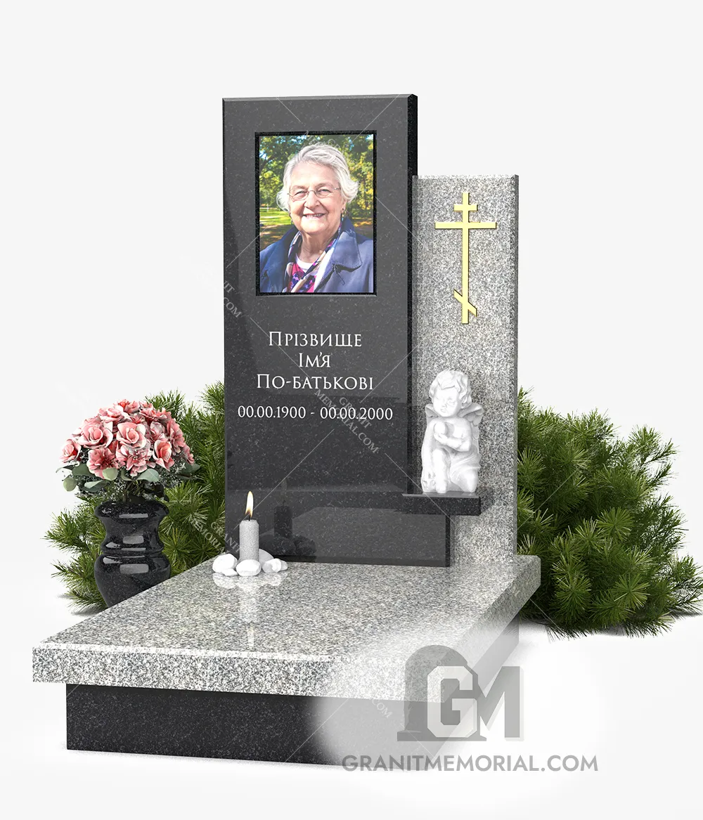 Памятник с фотостеклом ФС-025