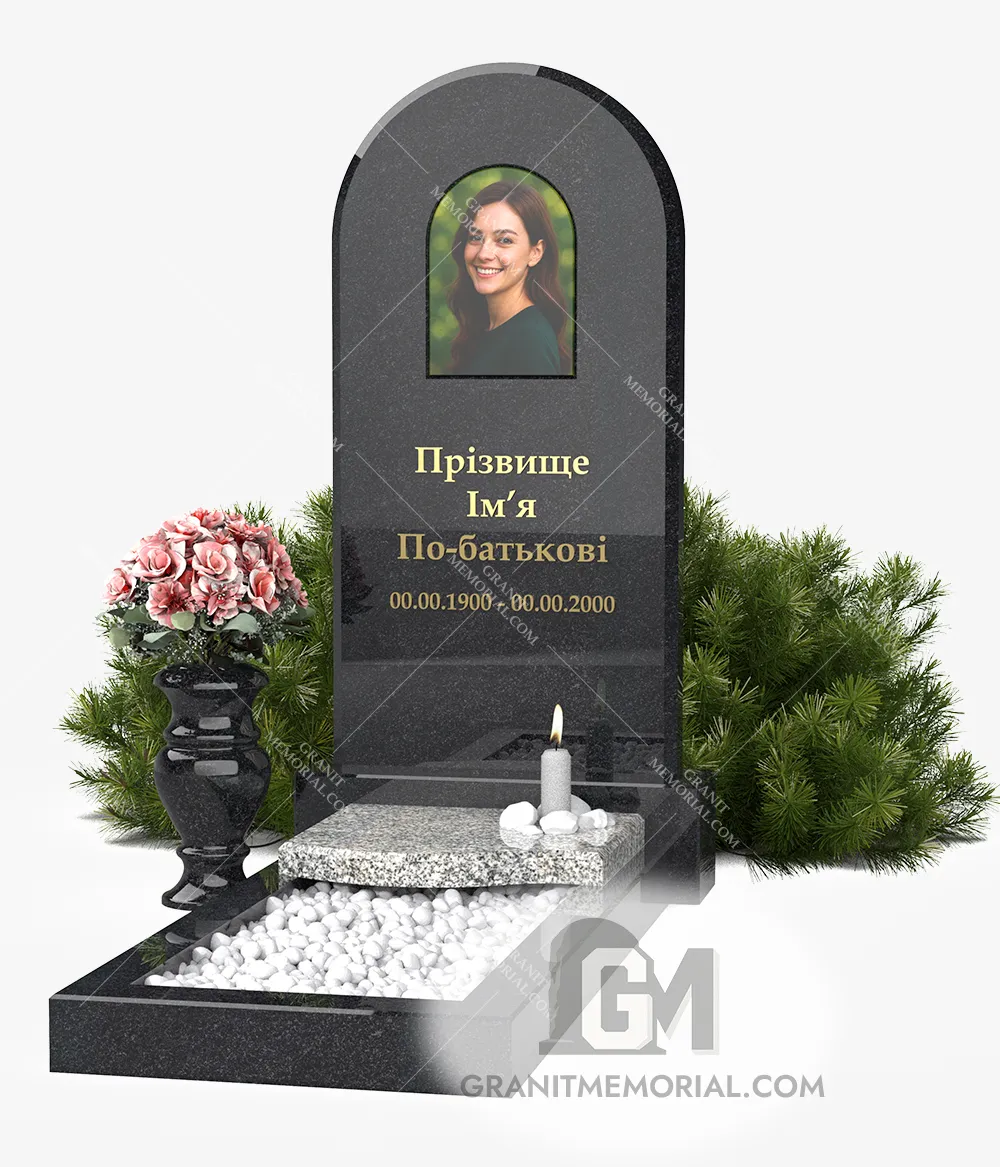 Памятник с фотостеклом ФС-028