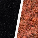 Памятник с аркой AK-001 - Черный/Красный