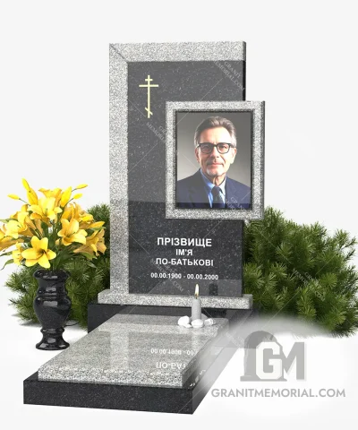 эксклюзивный памятник с фотостеклом