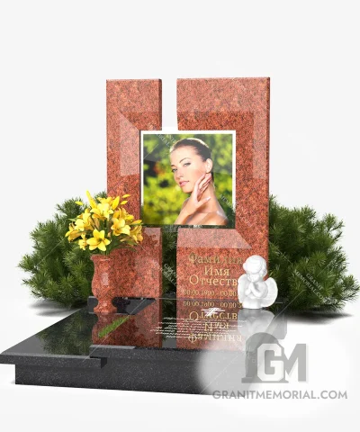 памятник с фотостеклом