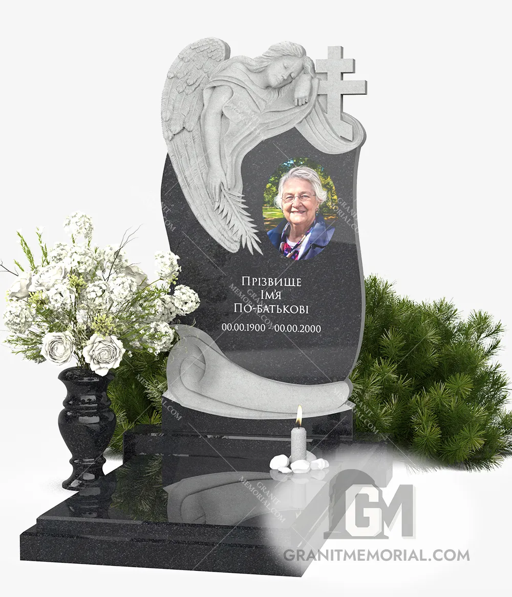 классический памятник с ангелом