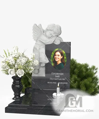 детский памятник с ангелом