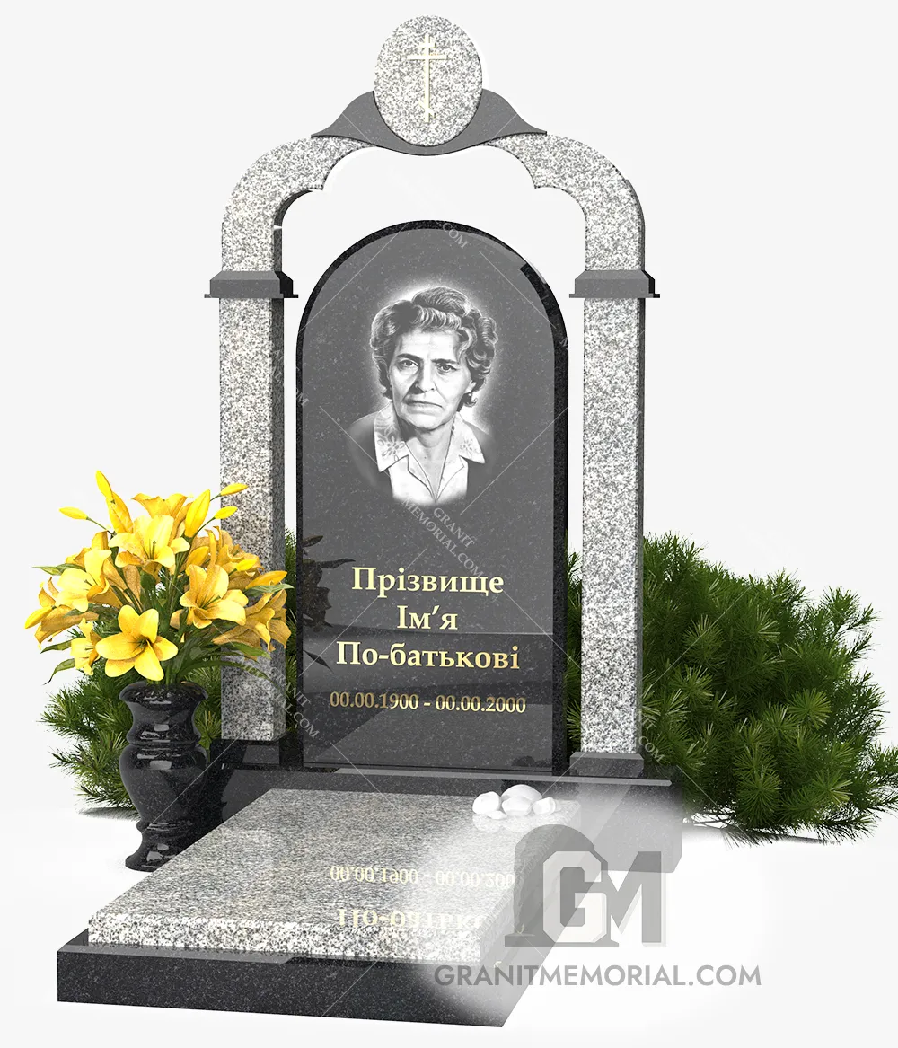 pamjatnik-s-arkoj-007 Элитный памятник с аркой и колоннами