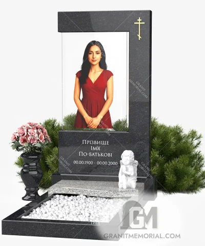 стела с фотостеклом