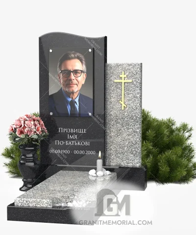 памятник с фотостеклом на заказ