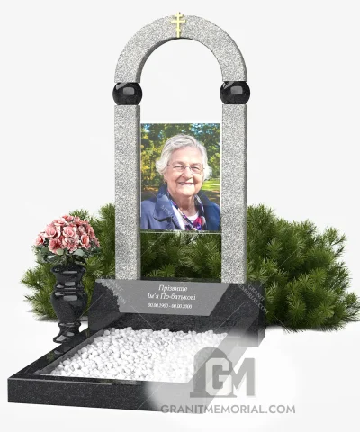 памятник с комбинированным фотостеклом