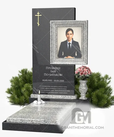 памятник с фотостеклом Днепр