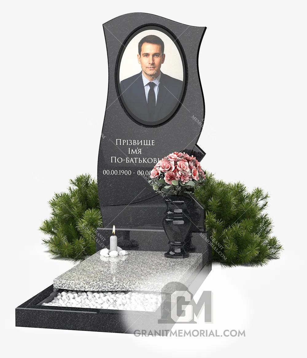 pamjatnik-s-fotosteklom-023 мужской памятник с фотостеклом