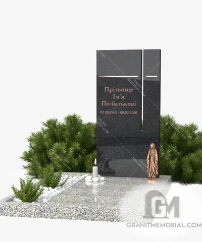 минималистичный памятник в европейском стиле