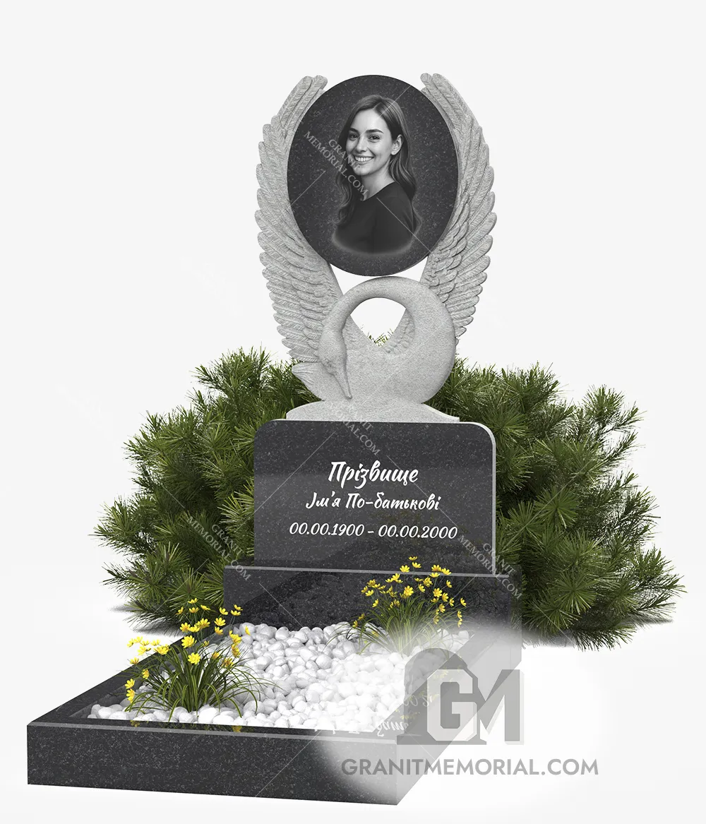 klassicheskij-pamjatnik-1-1-PT003 Памятник с резными крыльями