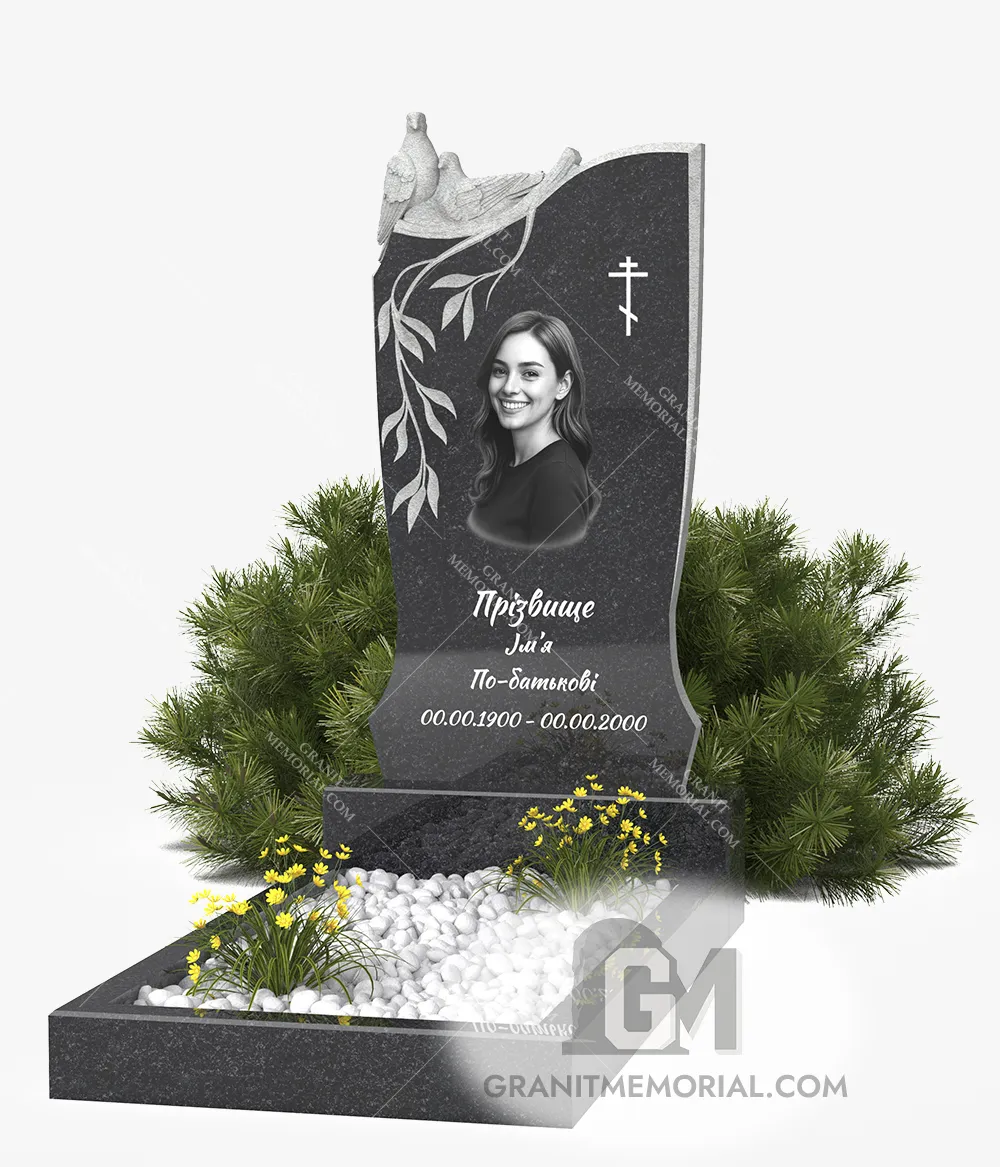 klassicheskij-pamjatnik-1-1-PT024 Памятник с элегантной резьбой