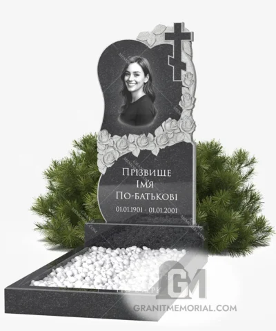 Гранитный памятник сердце