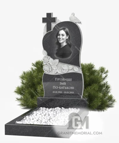 Памятник с художественной резьбой