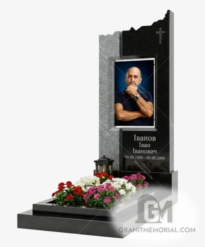 Памятник из комбинированного гранита