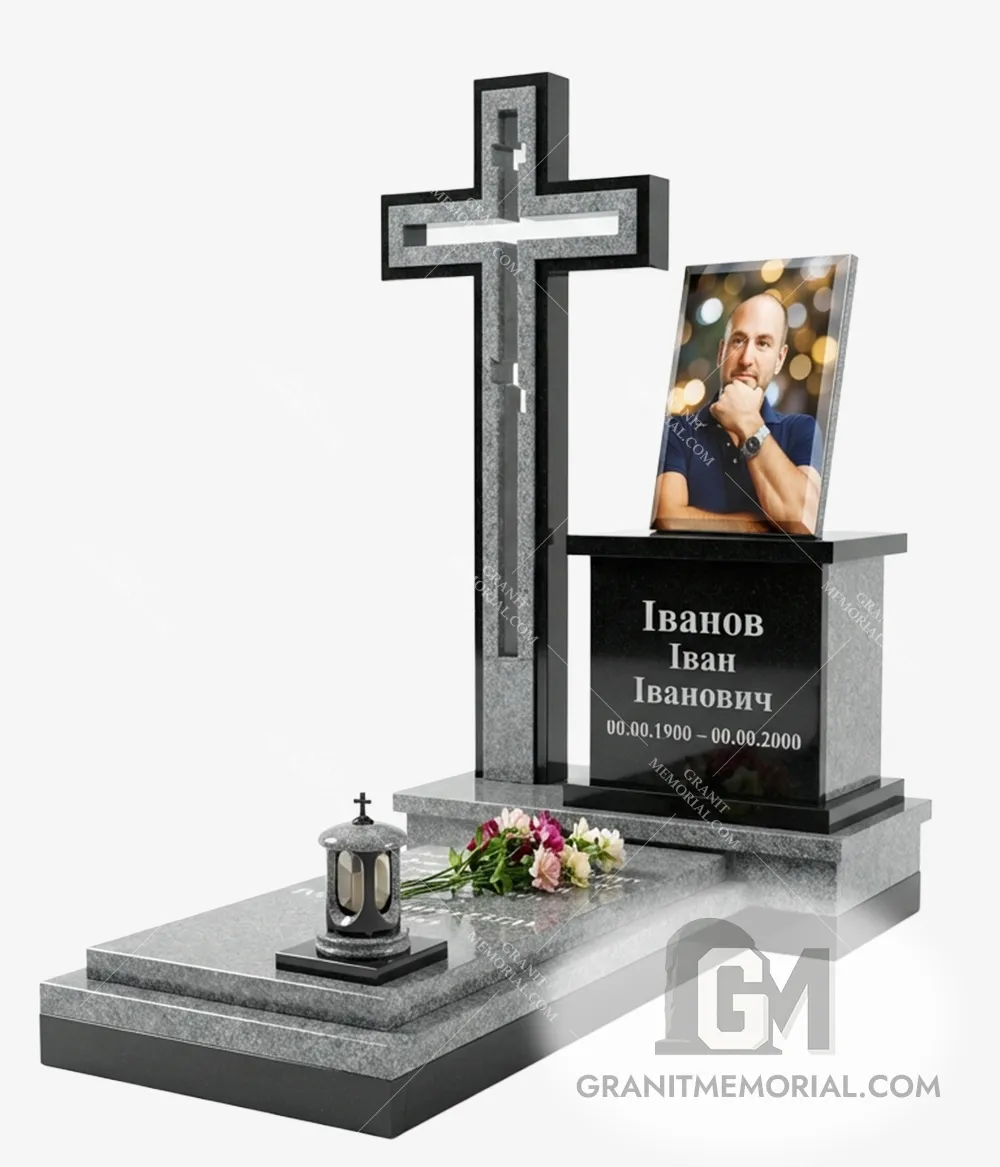 jelitnyj-pamjatnik-016 Памятник с современным крестом