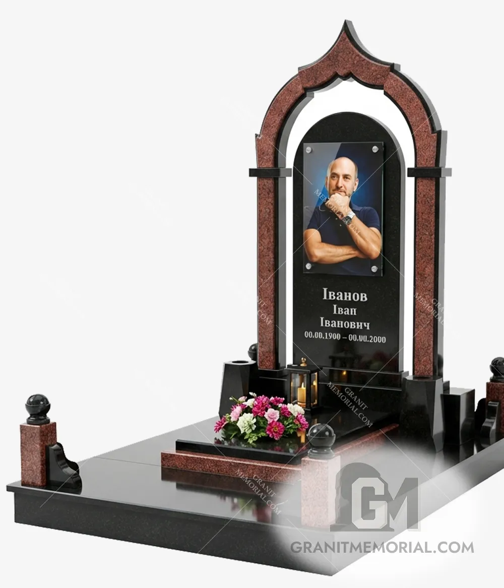 jelitnyj-pamjatnik-019 Мемориальный комплекс с гранитной аркой